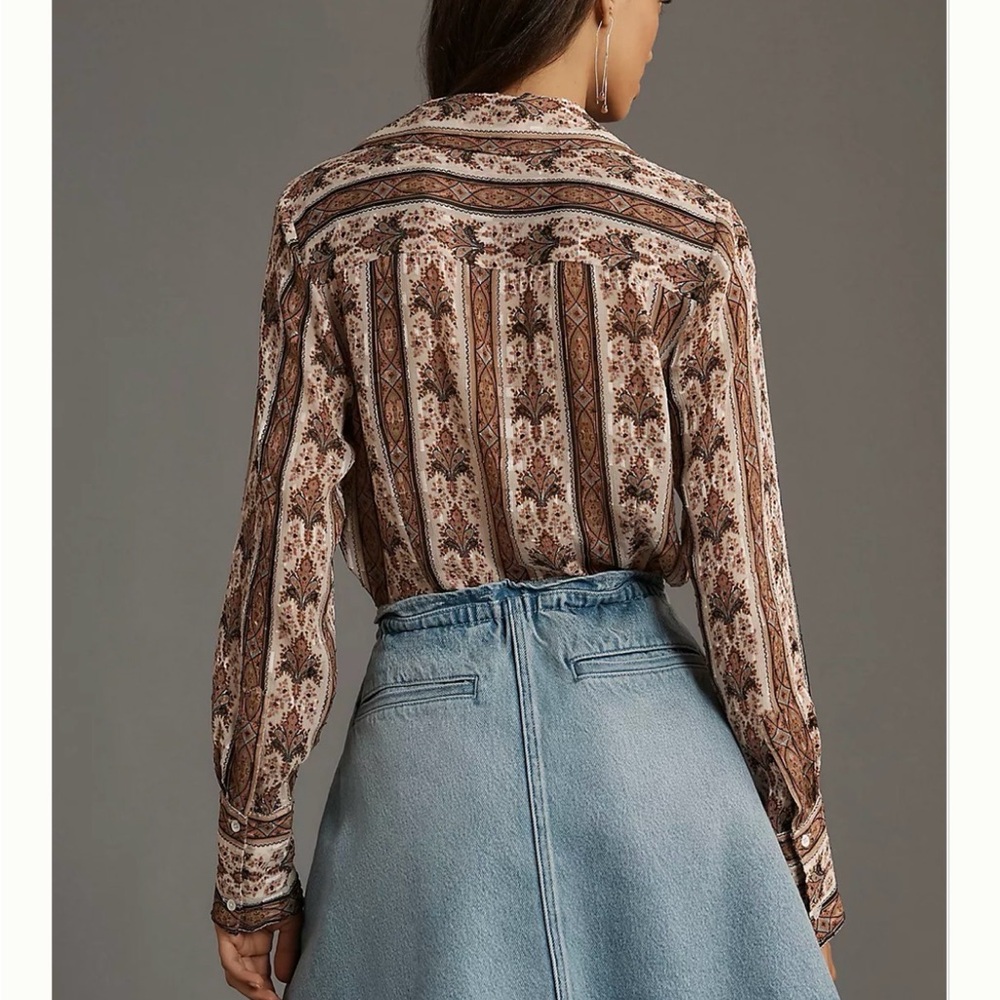 Pilcro Light Blue Denim Mini Skirt from Anthropologie - Picture 2 of 4